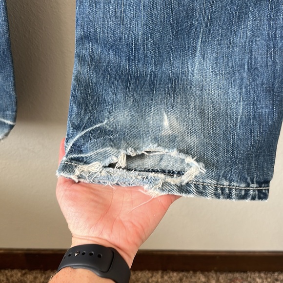 Men's B Tuff Zac Blue Denim Jeans Bootcut 28” x 34" Western Cowboy - Picture 10 of 14